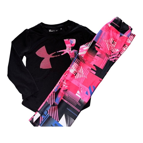 Under Armour Other - Under Armour Long Sleeve Tee and Legging Set, Durable Stretch and Lightweight 3T